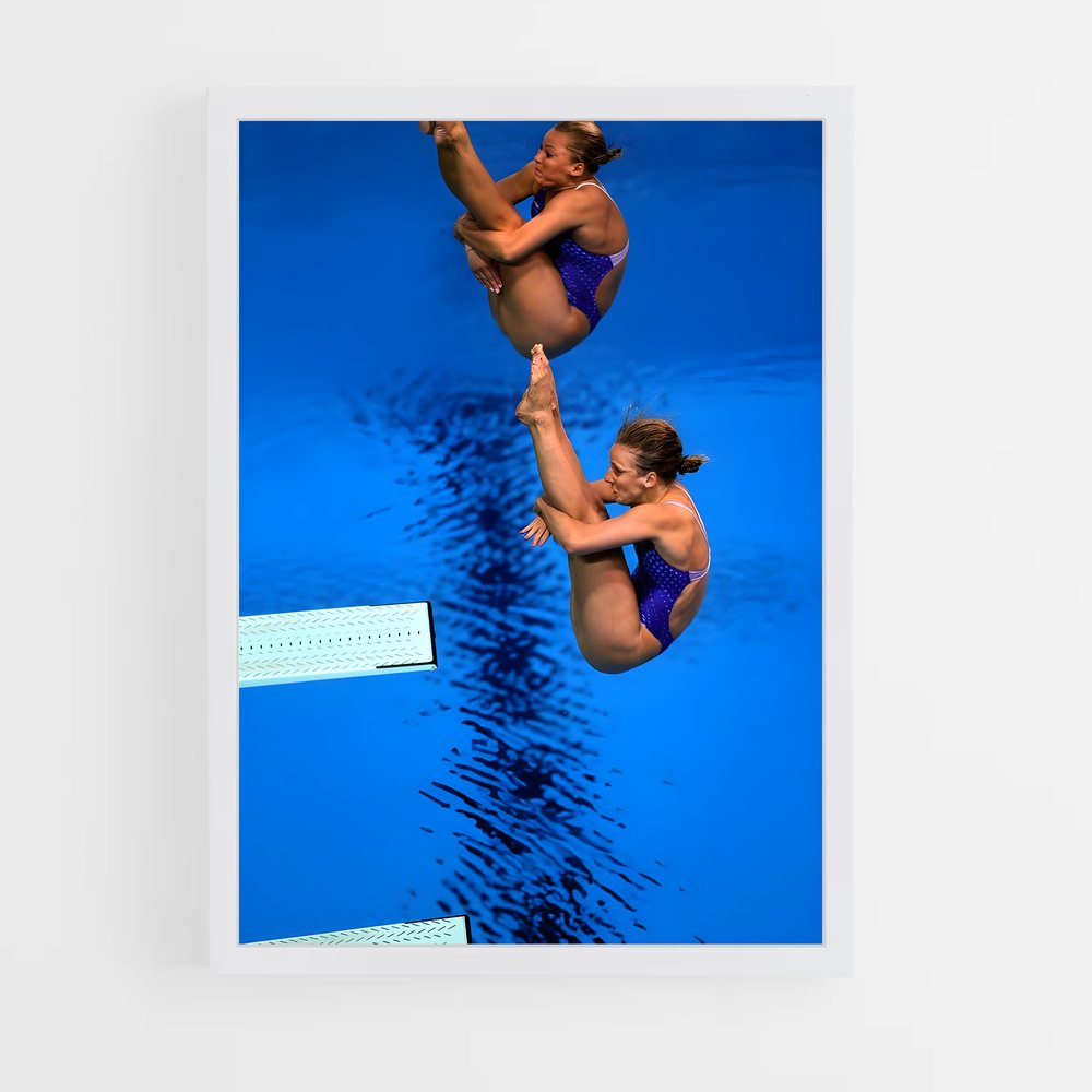 Poster Olympics springboard – affiche Plongeon au tremplin (vue 3)